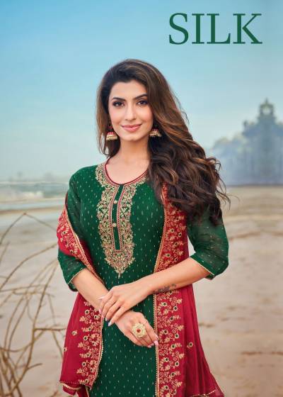 Silk By Artio Silk Festive Wear Readymade Salwar Kameez Collection